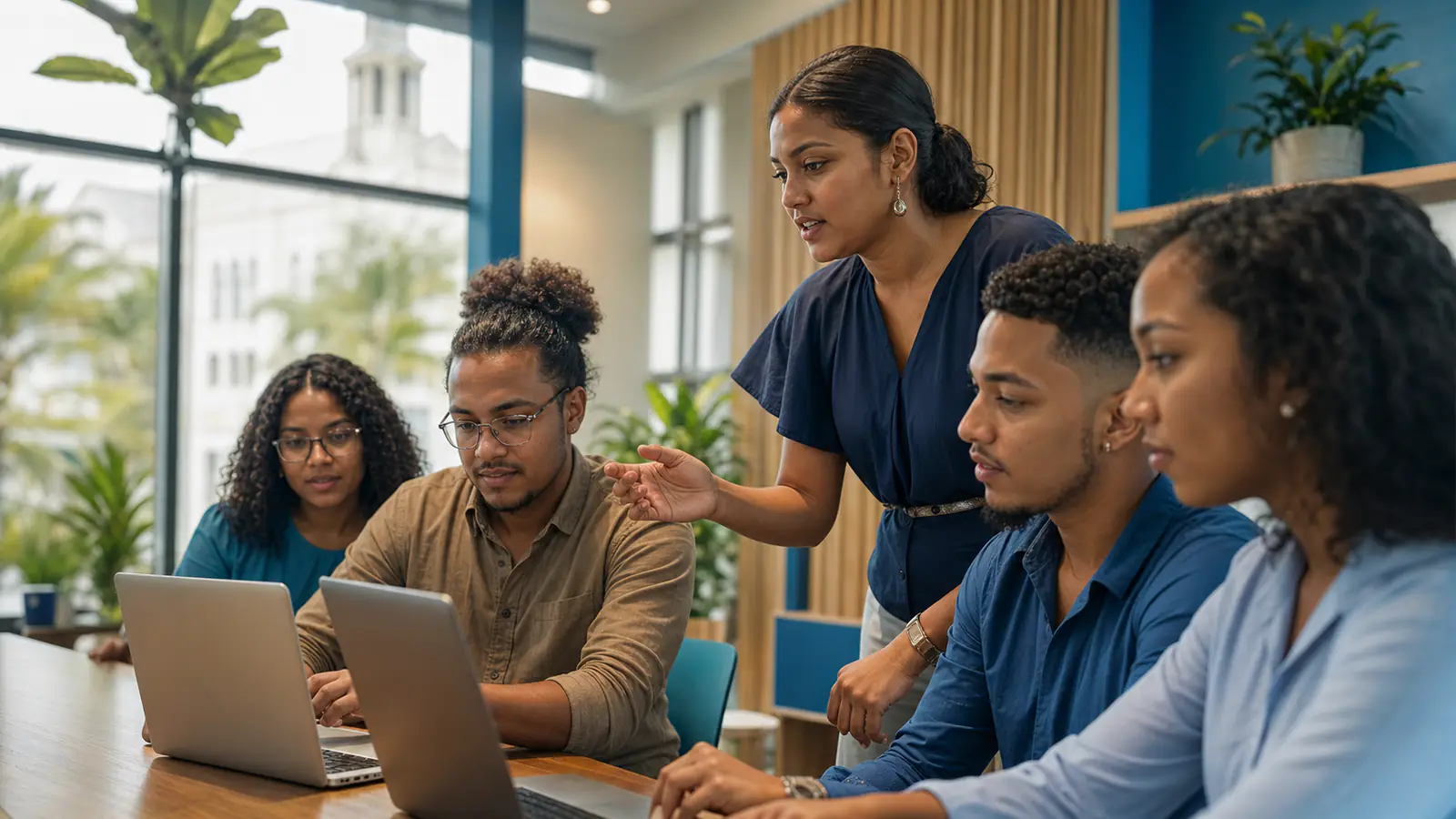 Surinaamse jongeren werken samen aan digitale vaardigheden